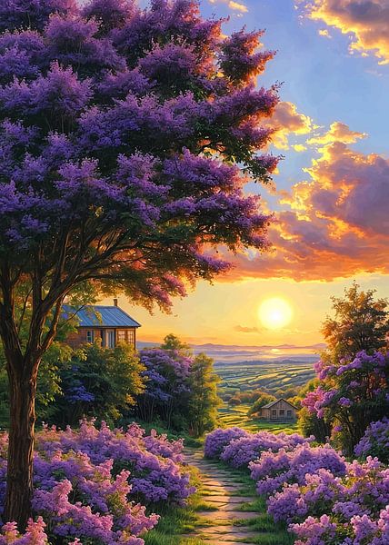 Fleurs au crépuscule par Demiourgos