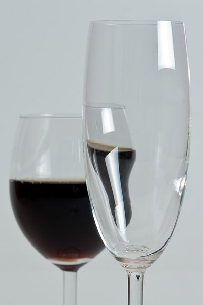 Drunk wine glass by Jos Verhoeven