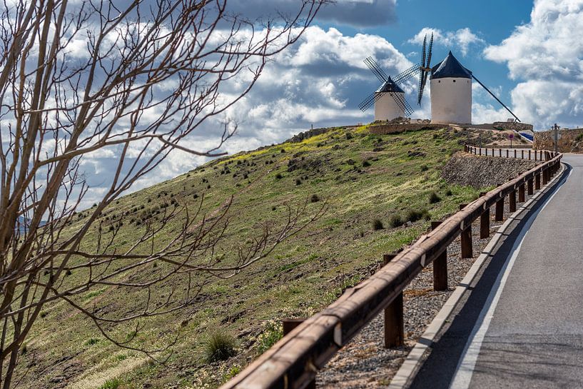 Don Quixote windmills landscape in Spain. by Carlos Charlez