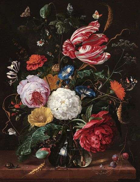 Blumenarrangement, Jan Davidsz. de Heem von Meisterhafte Meister
