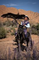 Chasseur d'aigle au Kirghizstan