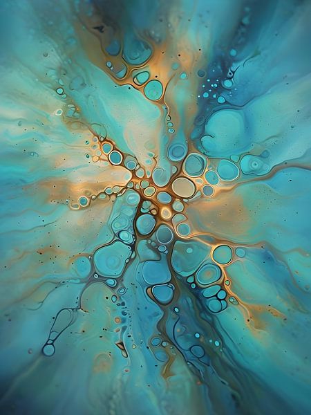 Peinture liquide abstraite par Ljupka Kareska
