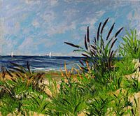 Sea view from the dunes