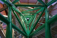 Stahlkonstruktion des Maria-Turms in Hapert