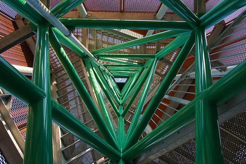Steel construction of the Maria Tower in hapert by tiny brok