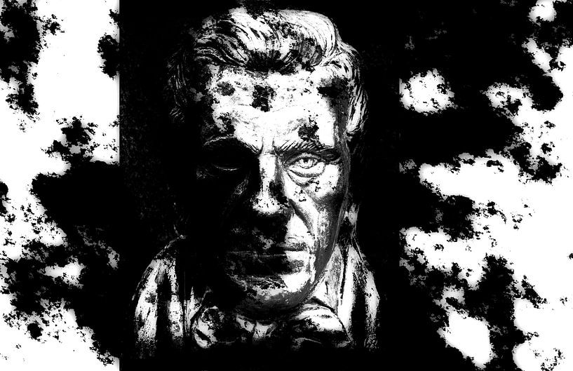 Buste de l'écrivain Grillparzer par Leopold Brix