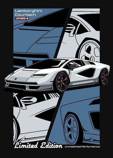 Lamborghini Countach LPI 800-4 Voiture par Adam Khabibi