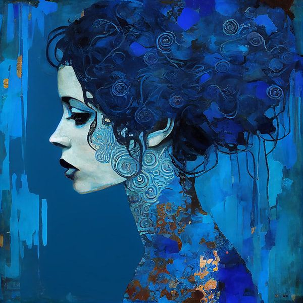 Frau marineblau von Bianca ter Riet