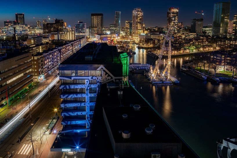 Skyline van Rotterdam by Roy Poots