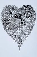 Zentangle Art Heart