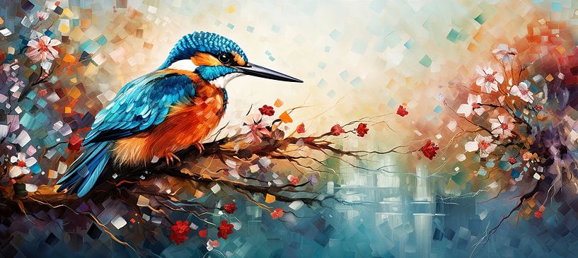 Peinture de Kingfisher par Peintures accrocheuses
