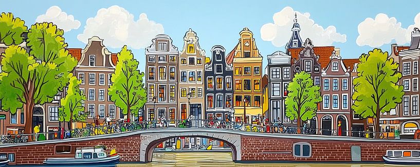 Amsterdam par Peinture Abstraite