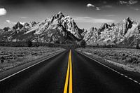 The road to the mountains