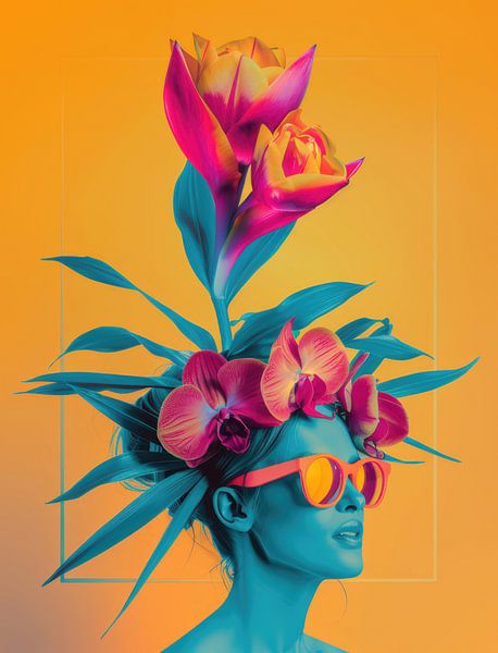 Floral Frau von Raymond Wijngaard