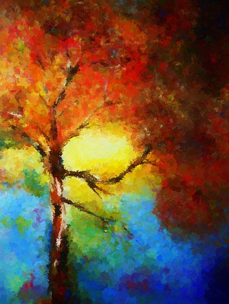 Autumn tree by Angel Estevez