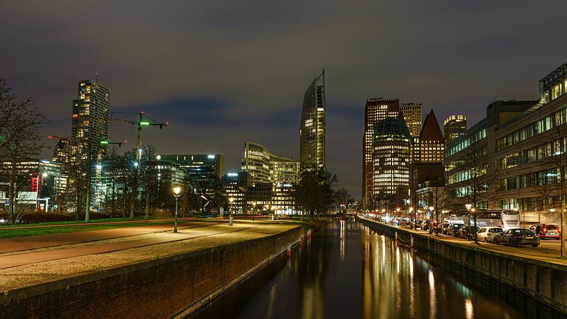 Oh, oh The Hague, beautiful city in the evening. by Jaap van den Berg