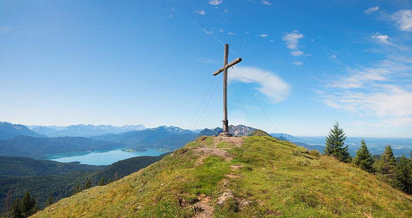 Gipfelkreuz Hirschhornlkopf, Jachenau, Oberbayerische Alpen von SusaZoom