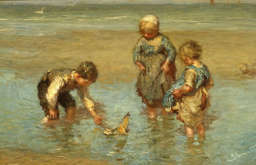 Segelnde Spielzeugboote, Bernard Blommers von Meisterhafte Meister