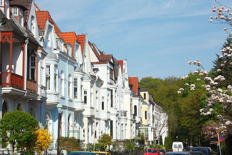 Old Bremen Houses in Bremen-Schwachhausen, Bremen, Germany, Europe I Old Houses in Bremen-Schwachhau by Torsten Krüger