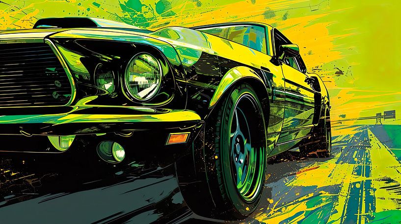 Pop Artwork car by PixelPrestige