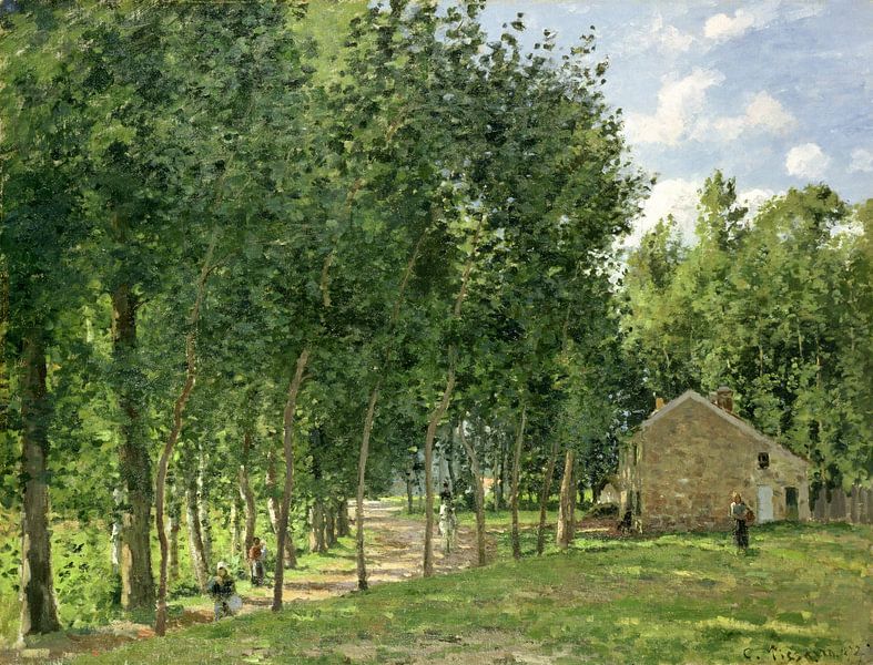 Camille Pissarro,Das Haus im Wald von finemasterpiece