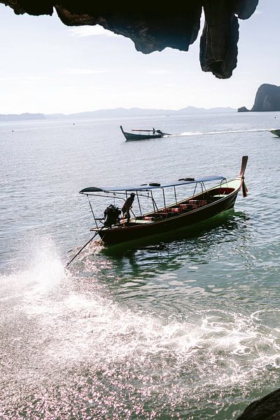 Thailand khao lak travel photography boat at james bond island by Lindy Schenk-Smit