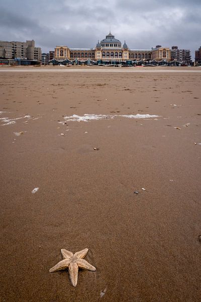 Drastic weather over the Grand Hotel Amrâth Kurhaus in Scheveningen by Jolanda Aalbers