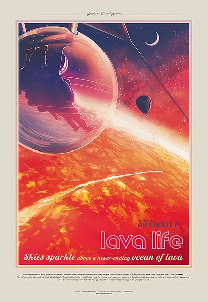 NASA JPL Exoplanet Travel Bureau 55 Cancri e by Steven Kingsbury