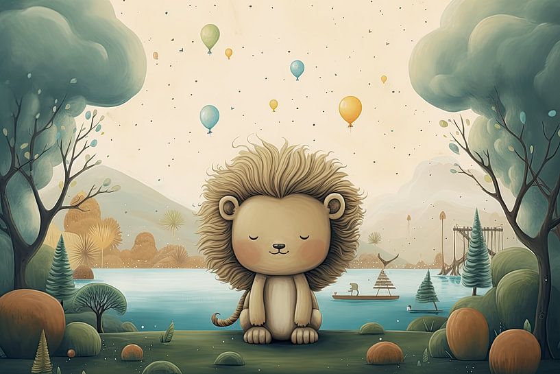 Löwen-Babyzimmer von Bert Nijholt