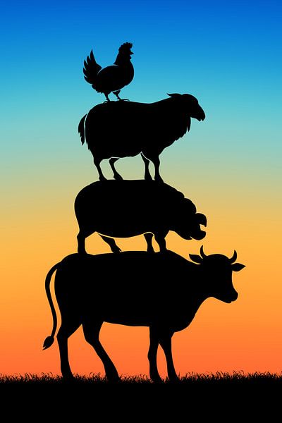 Wir stehen hinter den Landwirten! von Harry Hadders Design