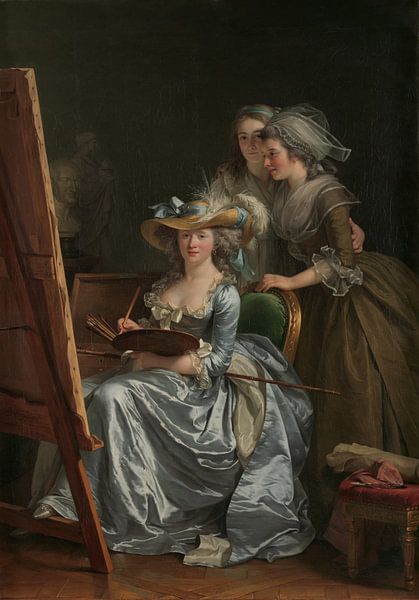 Adélaïde Labille-Guiard, Self-Portrait with Two Pupils, 1785 by Atelier Liesjes