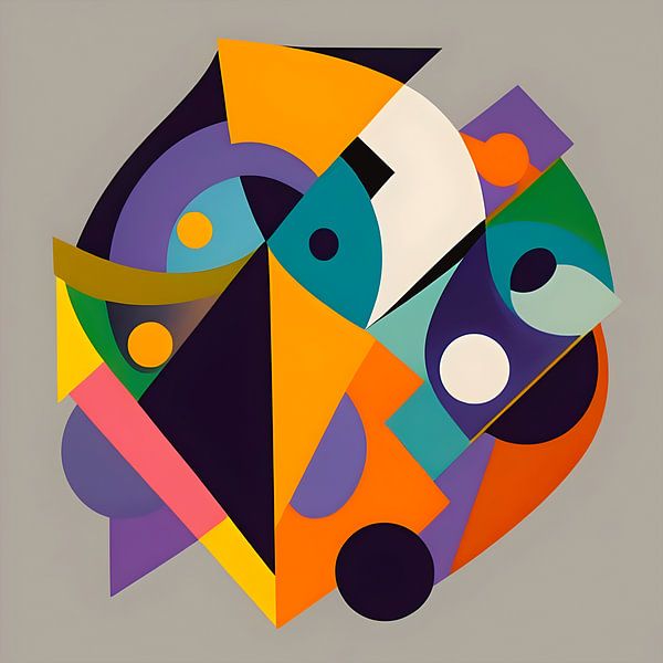 Festival Collage Art, organic forms as collage by The Art Kroep