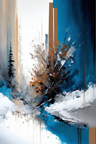 Abstrait d'hiver II par Jacky