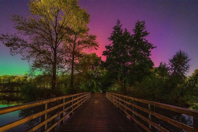Brücke zum Nordlicht von Martin Podt