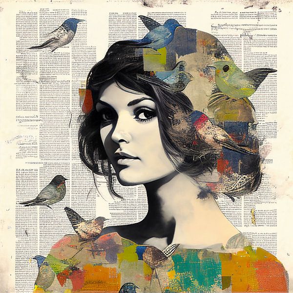 Paperbirds Frau von Bianca ter Riet