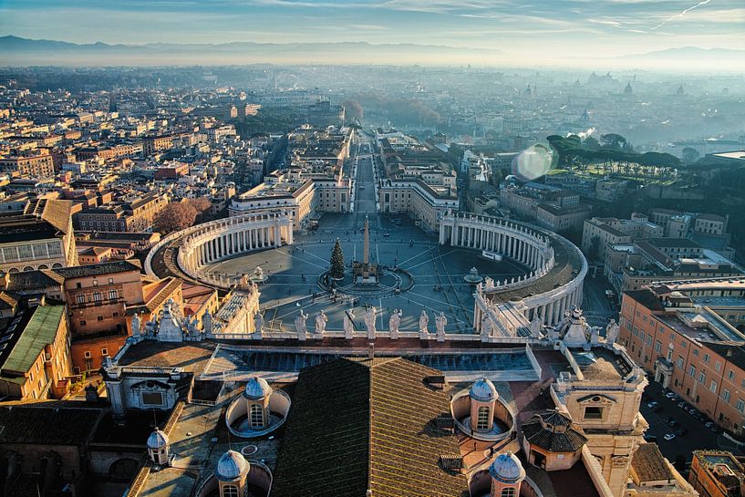 Sunrise at St. Peter's Square, Vatican City, Rome, Italy by Sebastian Rollé - travel, nature & landscape photography