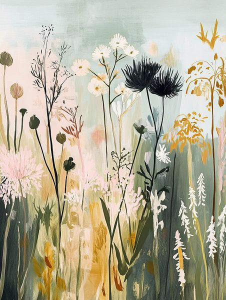 Flower painting | Garden of Silence by Zen and More