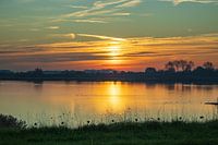 Zonsondergang natuurgebied Stellendam