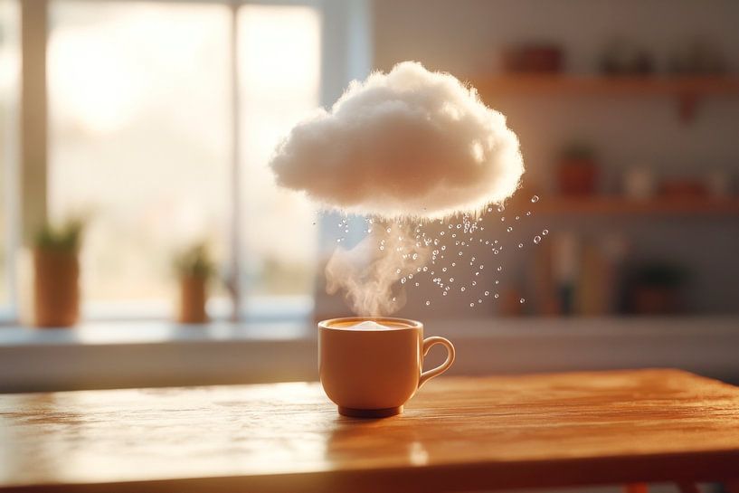 Wolkiger Kaffee von Poster Art Shop