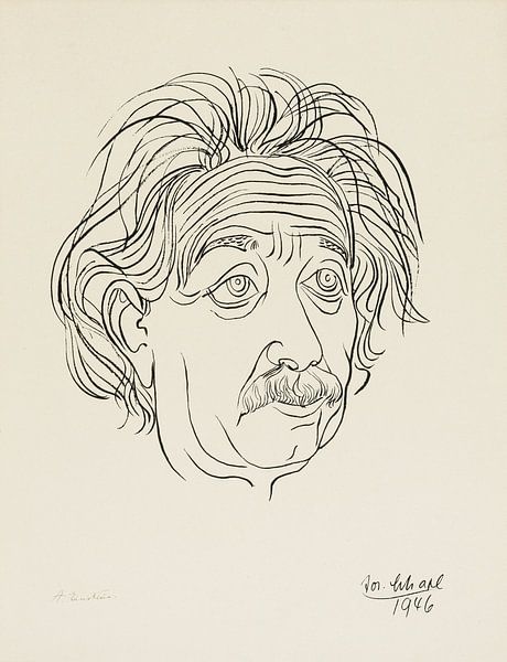 Josef Scharl, Porträt Albert Einstein, 1946 von Atelier Liesjes