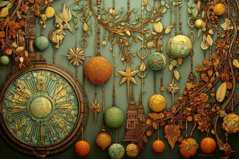 Kesrt balls and decorations 6 by Rein Bijlsma Art