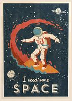 Surfer Vintage retro space