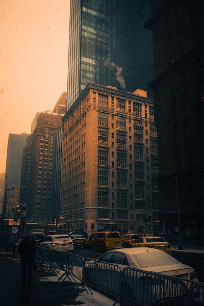 Die 7th Avenue, New York im Schnee von Jonas Röjestål