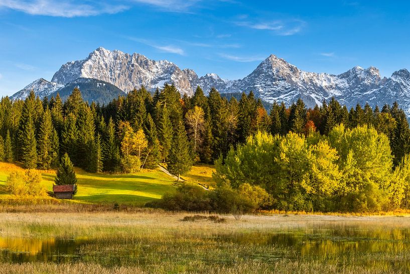 Blick zum Karwendelmassiv von Daniela Beyer