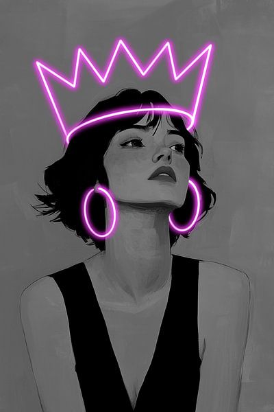 Queen in neon pink by Liv ter Riet