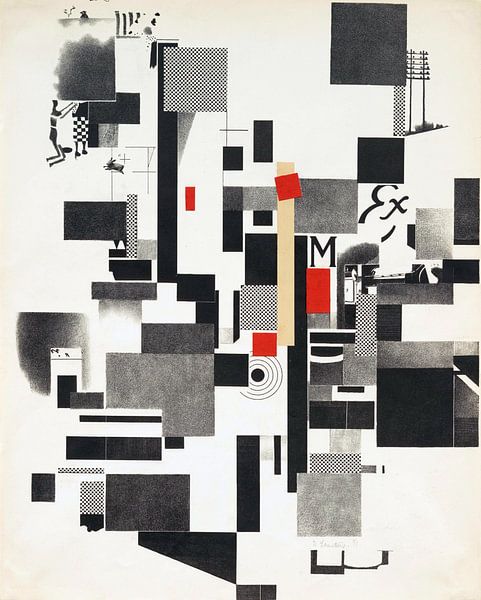 kurt schwitters, sans titre de merz mappe 3 par Atelier Liesjes
