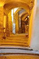 Artistiek steegje in San Remo, Italië