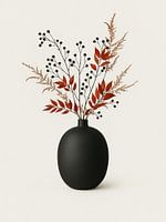 Schwarze Vase