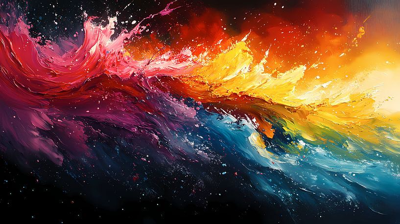 Acryl in een abstracte vorm met nieuwste ai modellen van Harry Stok