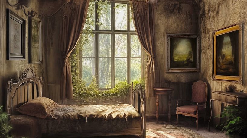 Das verlassene Schlafzimmer von Schwarzer Kaffee